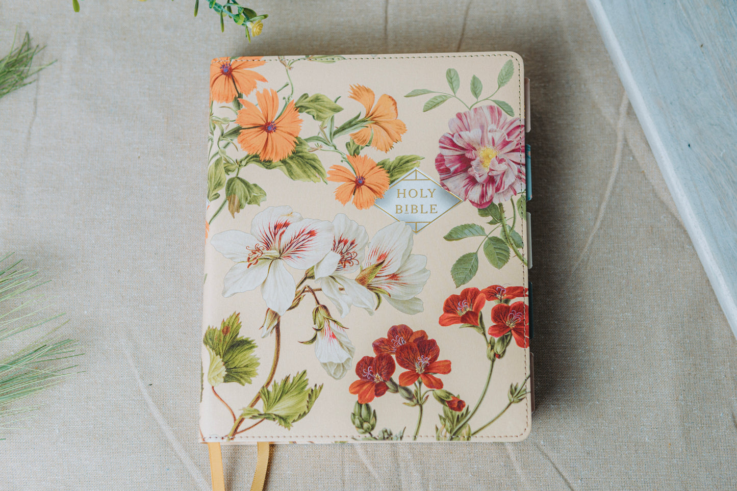 NASB Artesian Leather Yellow Bible