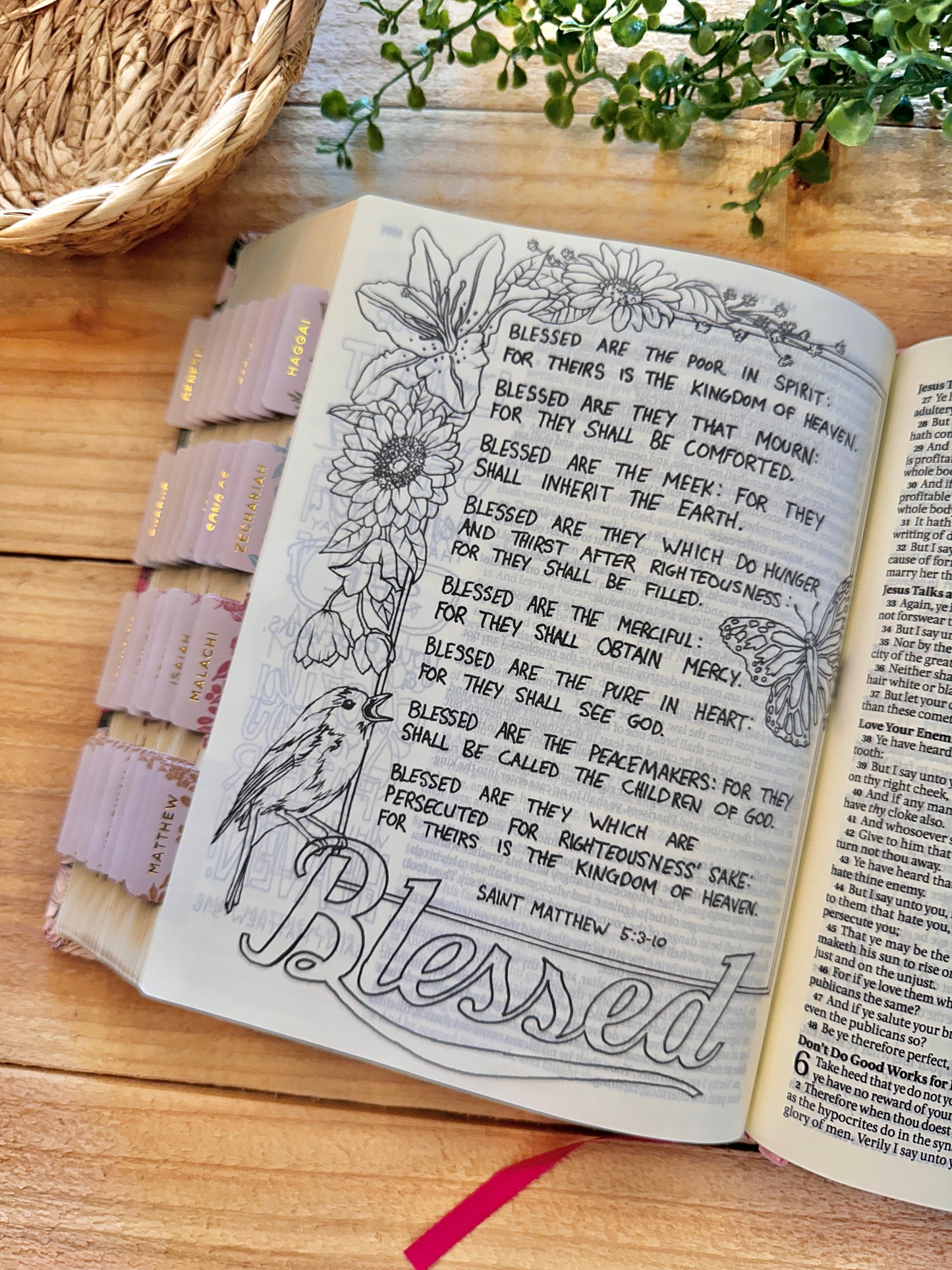KJV My Creative Bible-Floral