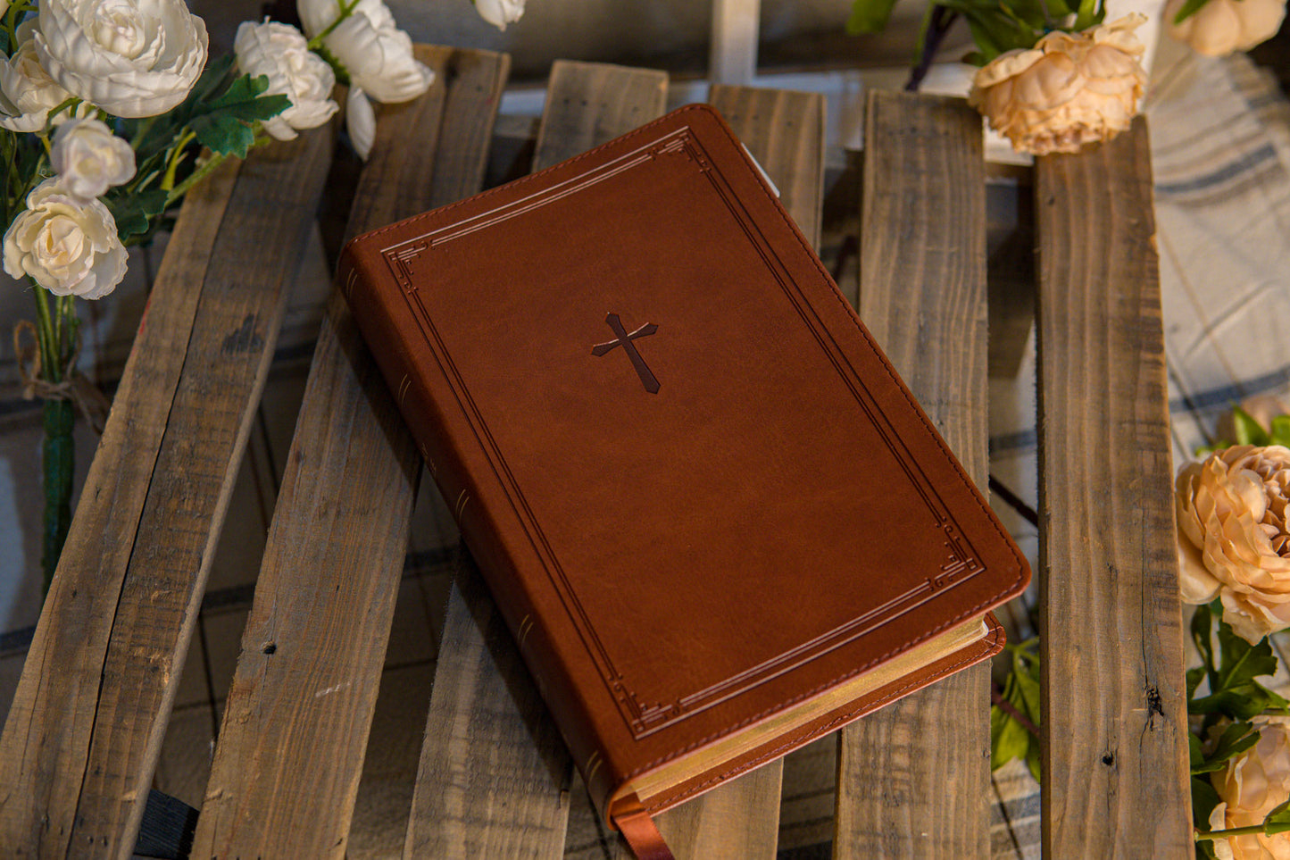 NKJV Brown Cross