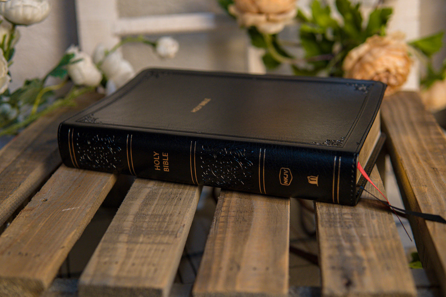 NKJV Black Leather Bible