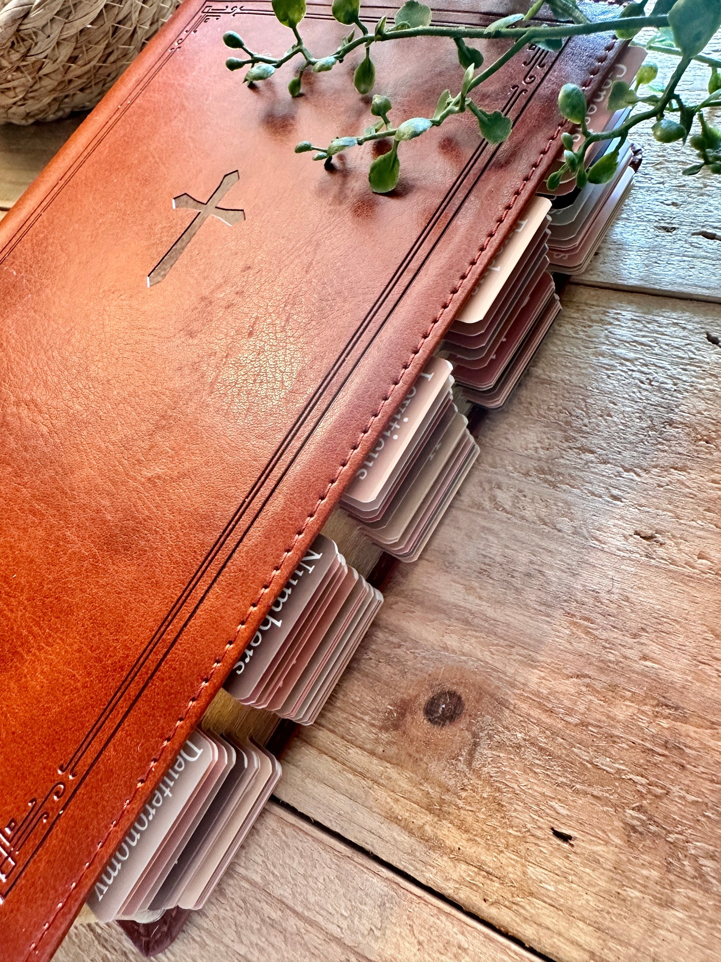NKJV Brown Cross