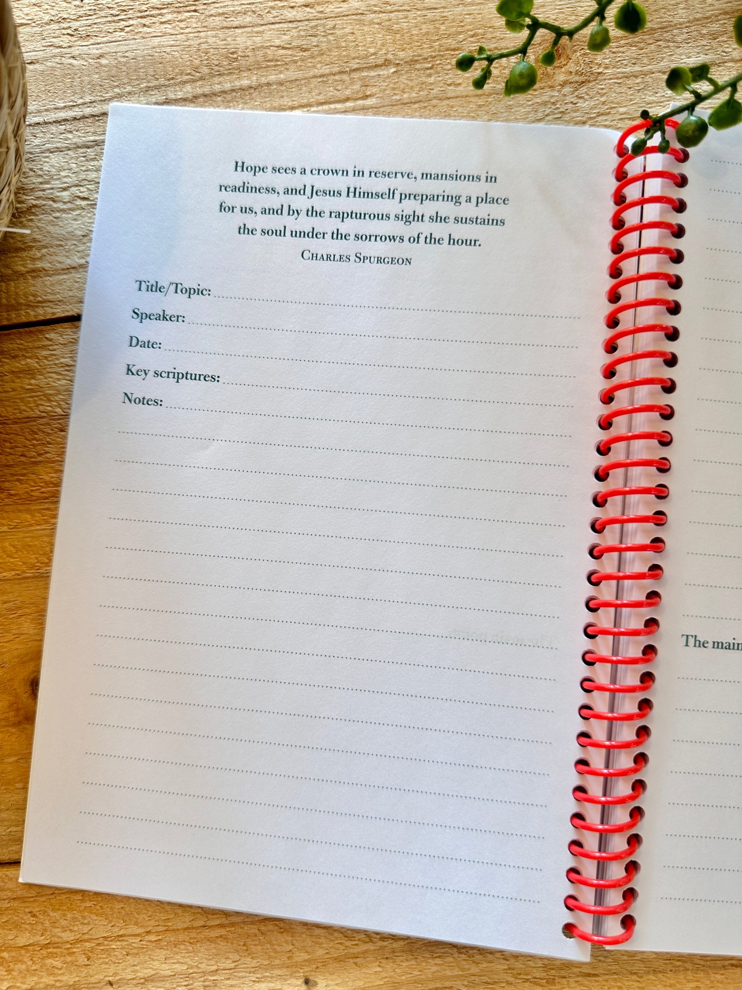 Sermon Notes-Floral
