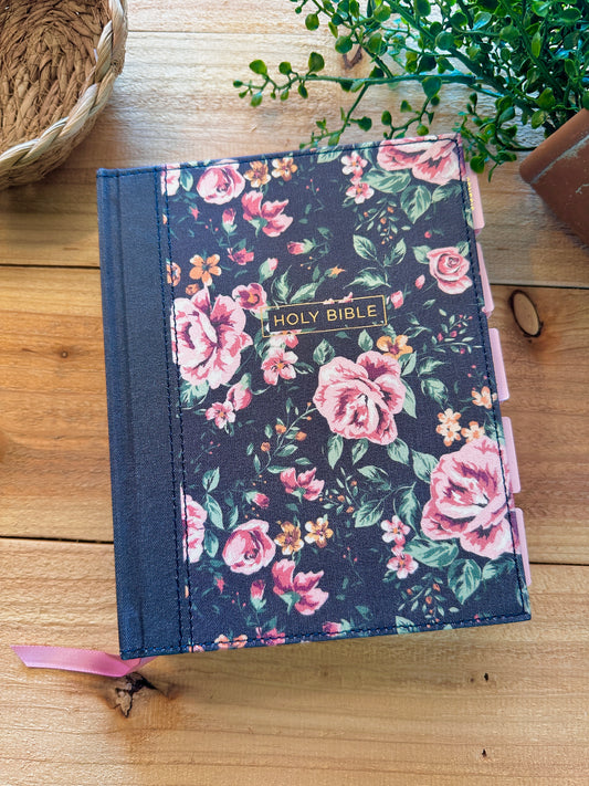 NKJV Blue Floral Journal Bible